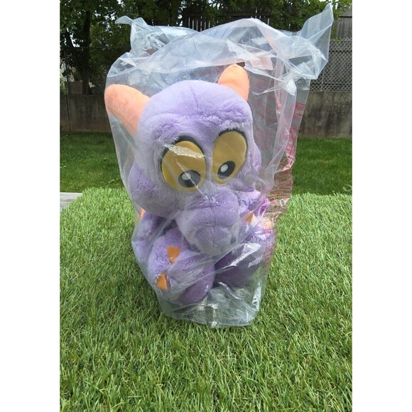Disney Parks Epcot Journey Into Imagination Figment Big Feet 10"Plush Toy New